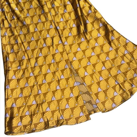 NWT HOUSE OF HARLOW 1960 X revolve yellow geometric shape open back maxi dress - Picture 6 of 9